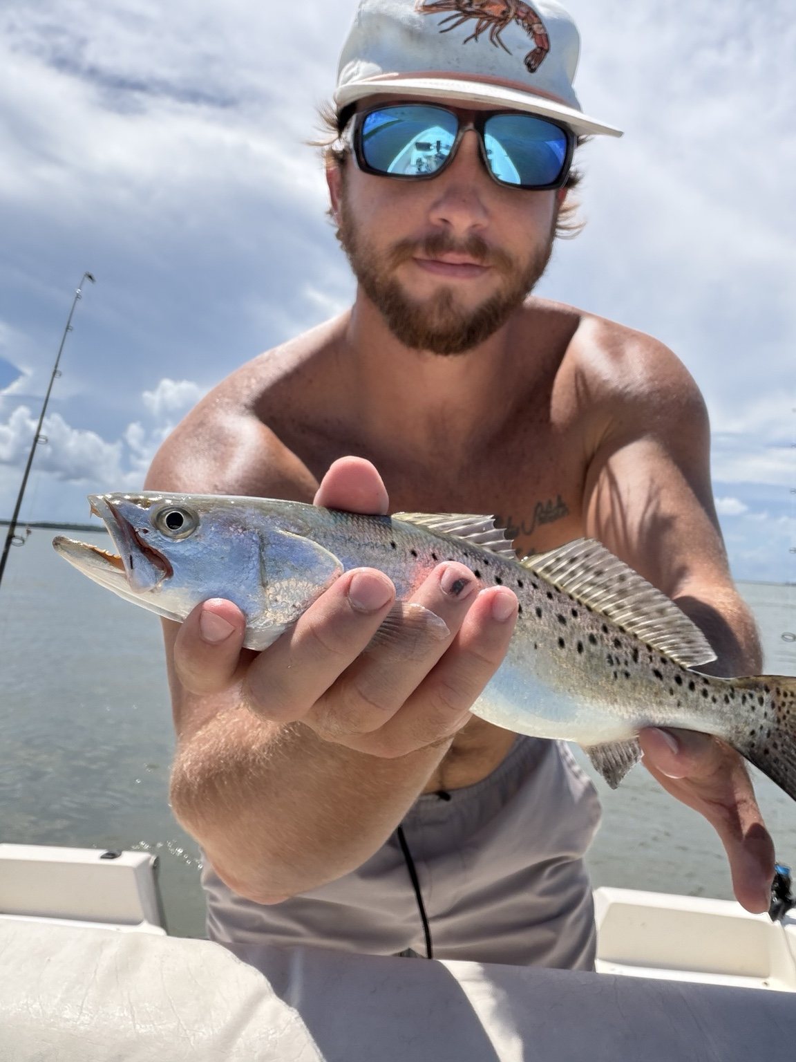 Speckled trout caught on a Skippers Charters trip